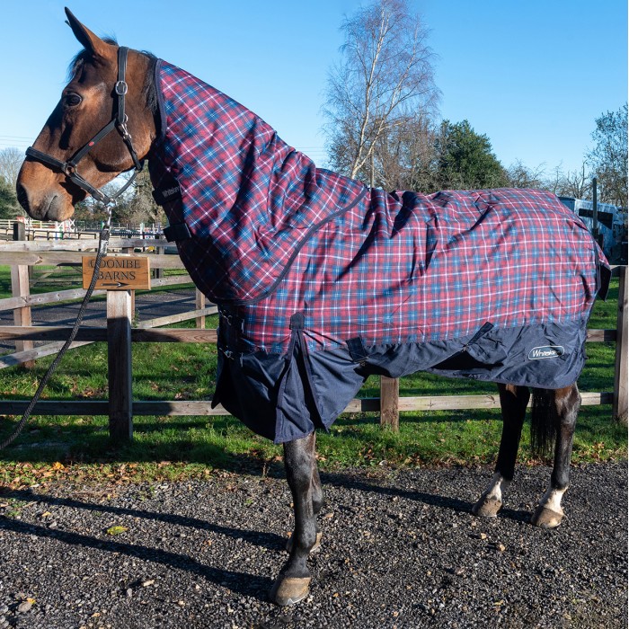 R257 Whiston Mediumweight 170g Turnout Rug in Check